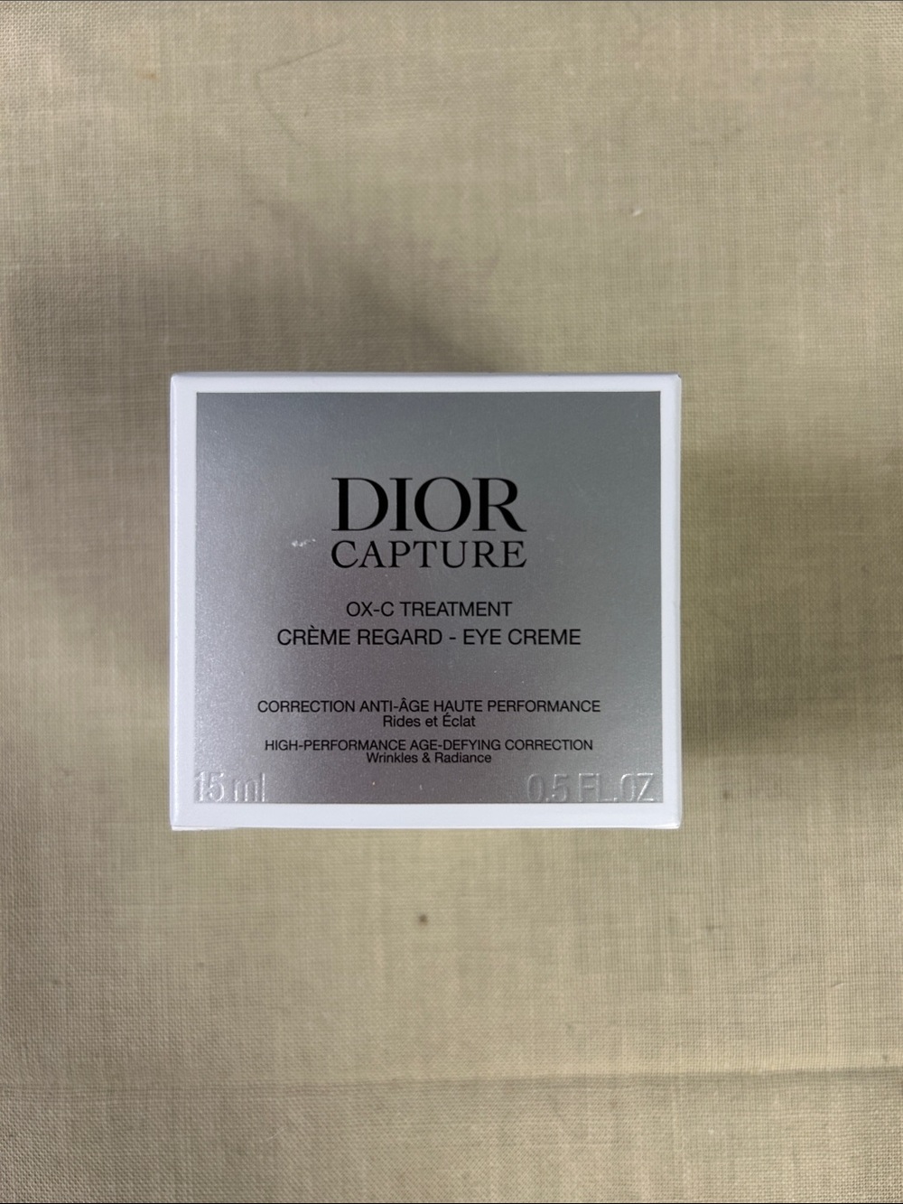 DIOR Capture OX-C Treatment Eye Crème - Silver 15ml 0.5 FL OZ